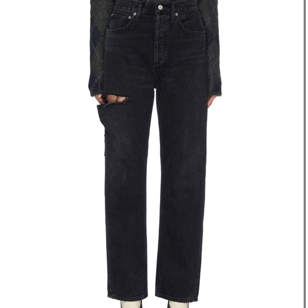 Agolde 90s Jeans Dark wash with thigh rip